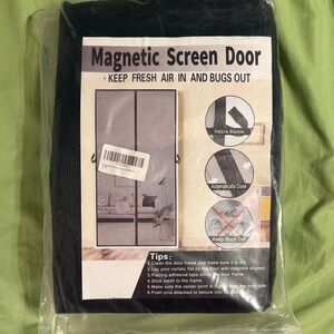 Magnetic Screen Door - Black
